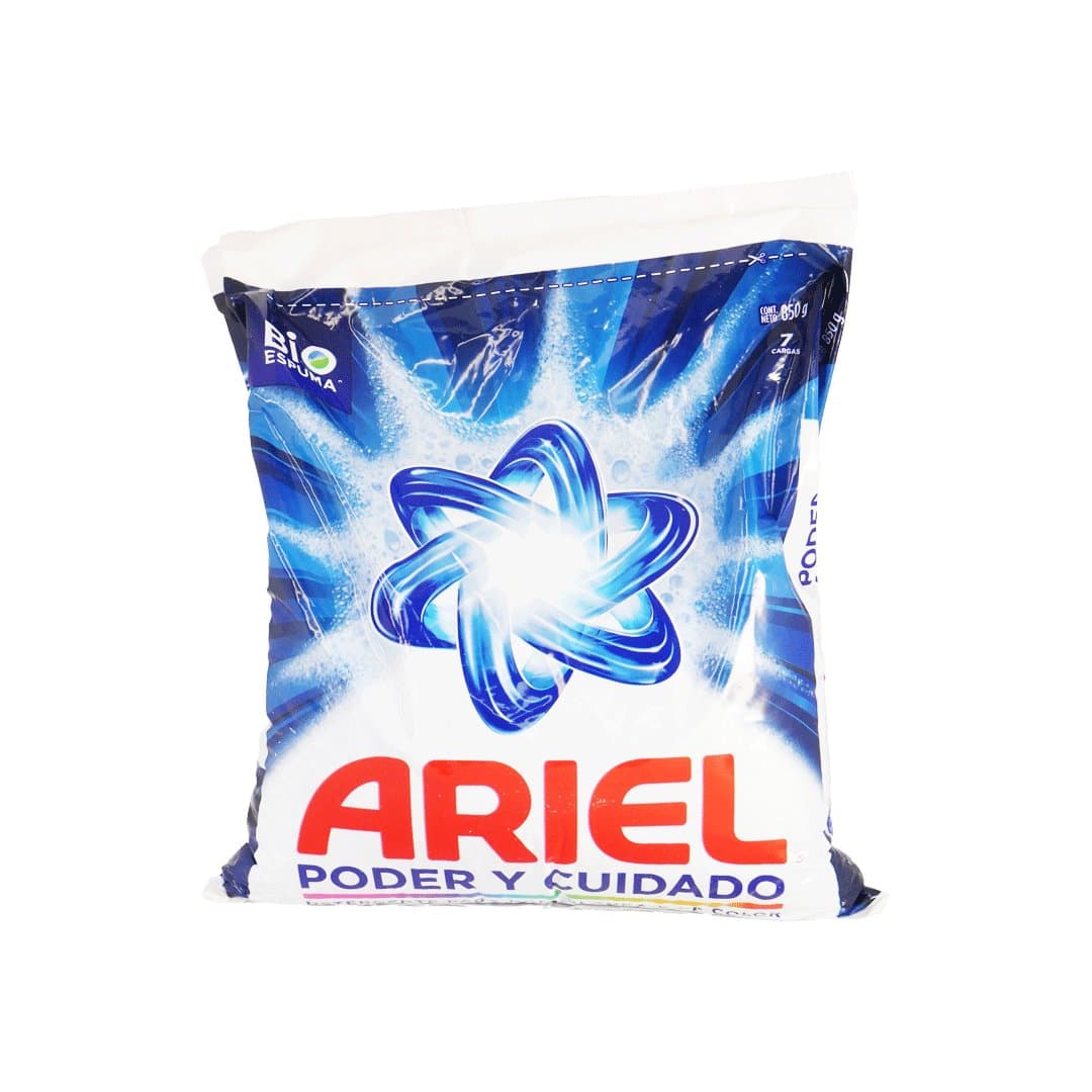 DETERGENTE EN POLVO DOBLE PODER ARIEL 850GR foto