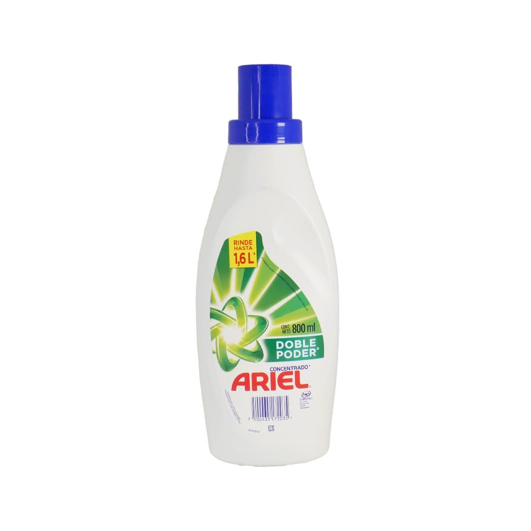 DETERGENTE LIQ DOBLE PODER ARIEL 800ML foto