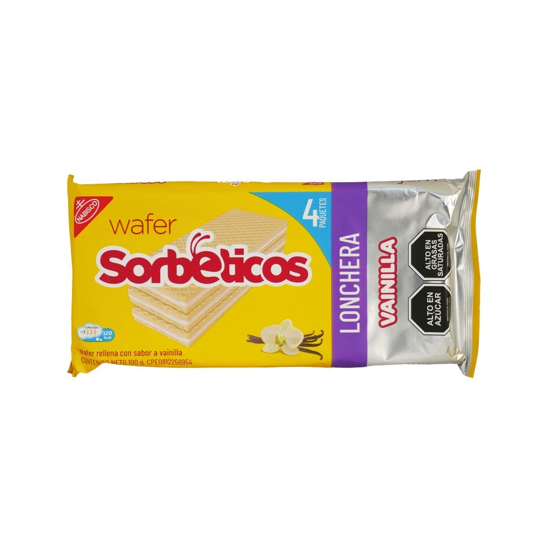 GALLETAS WAFER VAINILLA SORBETICO 100GR foto