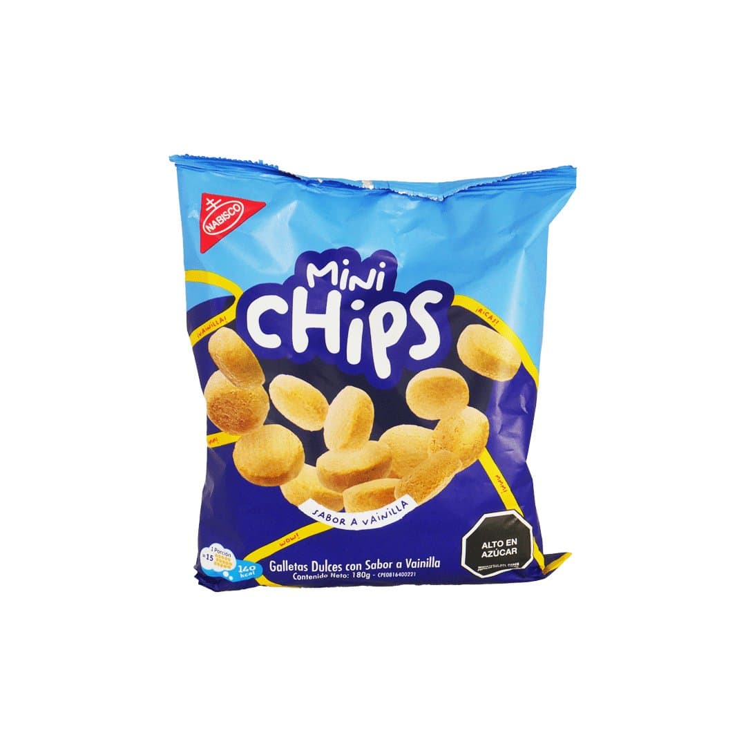 GALLETAS VAINILLA MINI DULCES CHIPS 180G foto