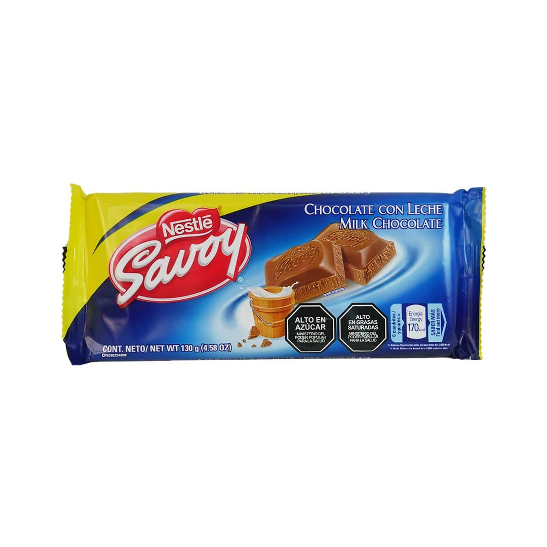 CHOCOLATE CON LECHE SAVOY 130GR foto