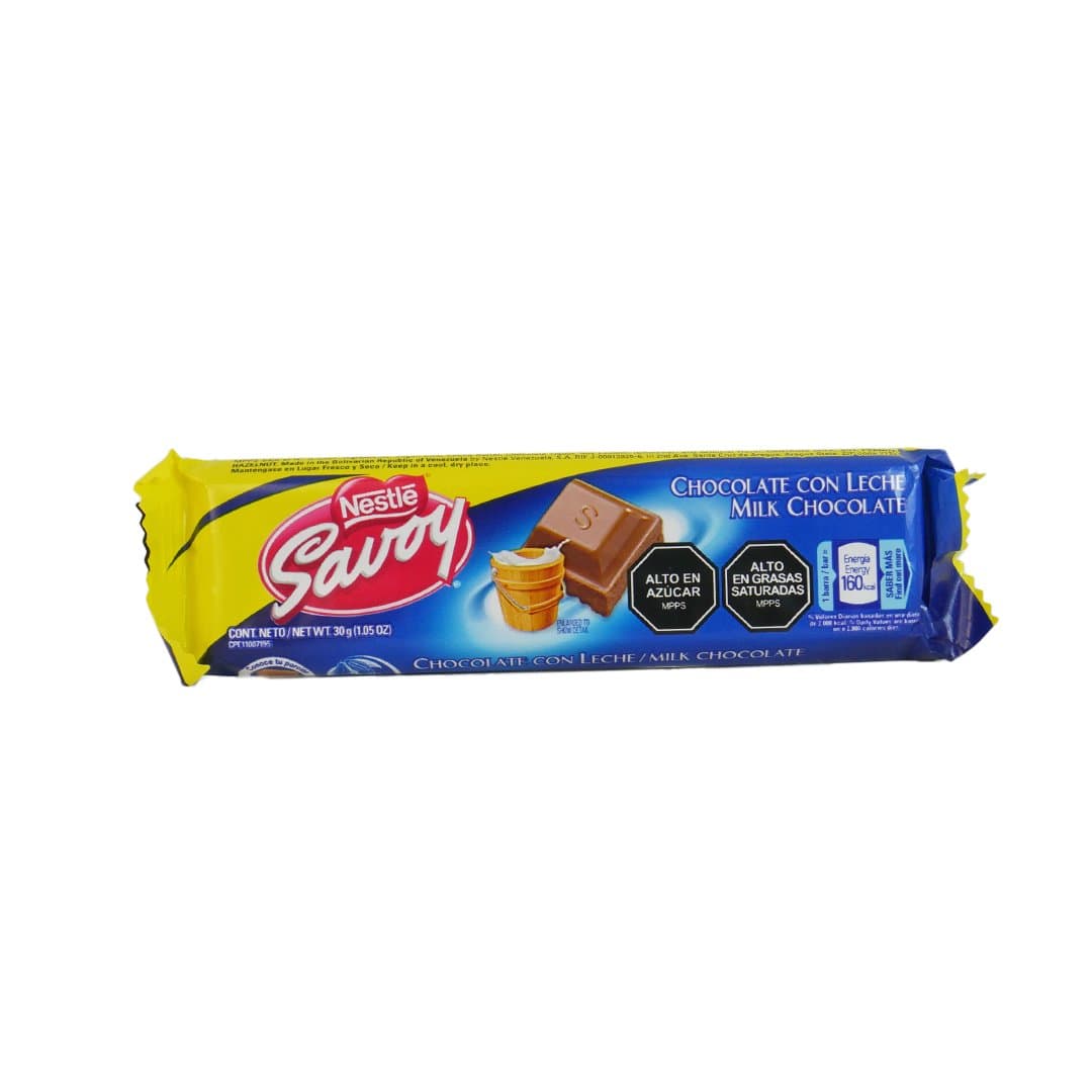 CHOCOLATE CON LECHE SAVOY 30GR foto