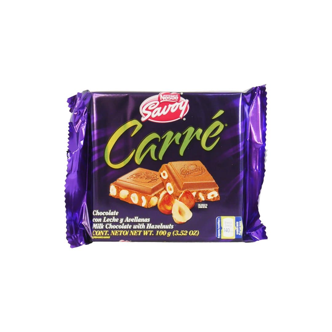 CHOCOLATE CARRE AVELLANA 100 GR foto
