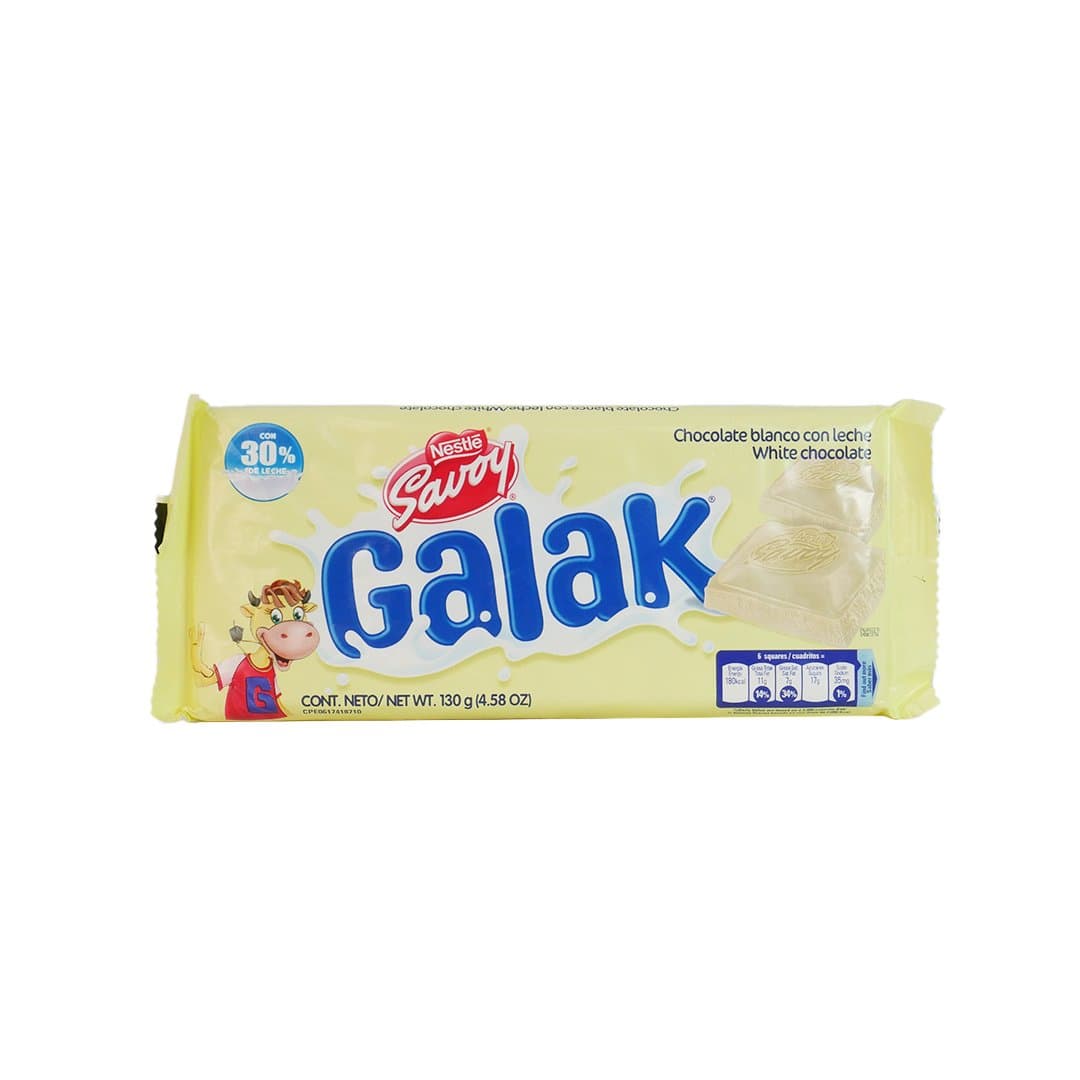 CHOCOLATE BLANCO GALAK SAVOY 130GR foto