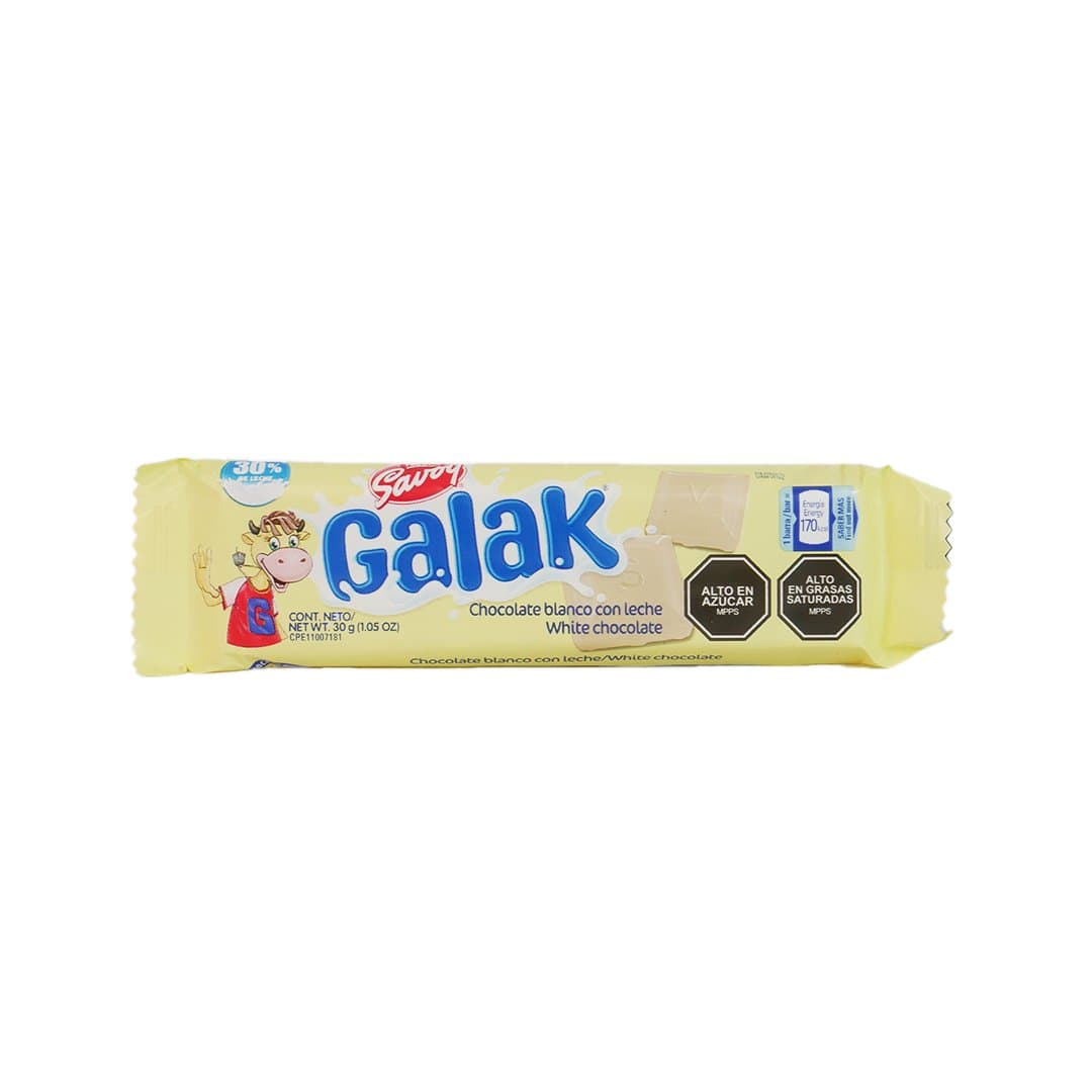 CHOCOLATE BLANCO GALAK SAVOY 30GR foto