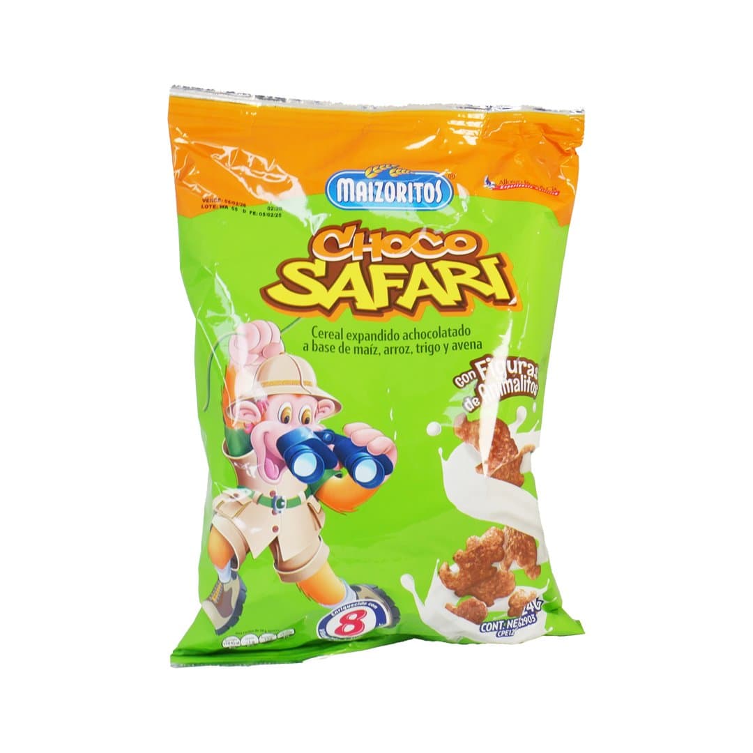 CEREAL CHOCO SAFARI MAIZORITOS 240GR foto