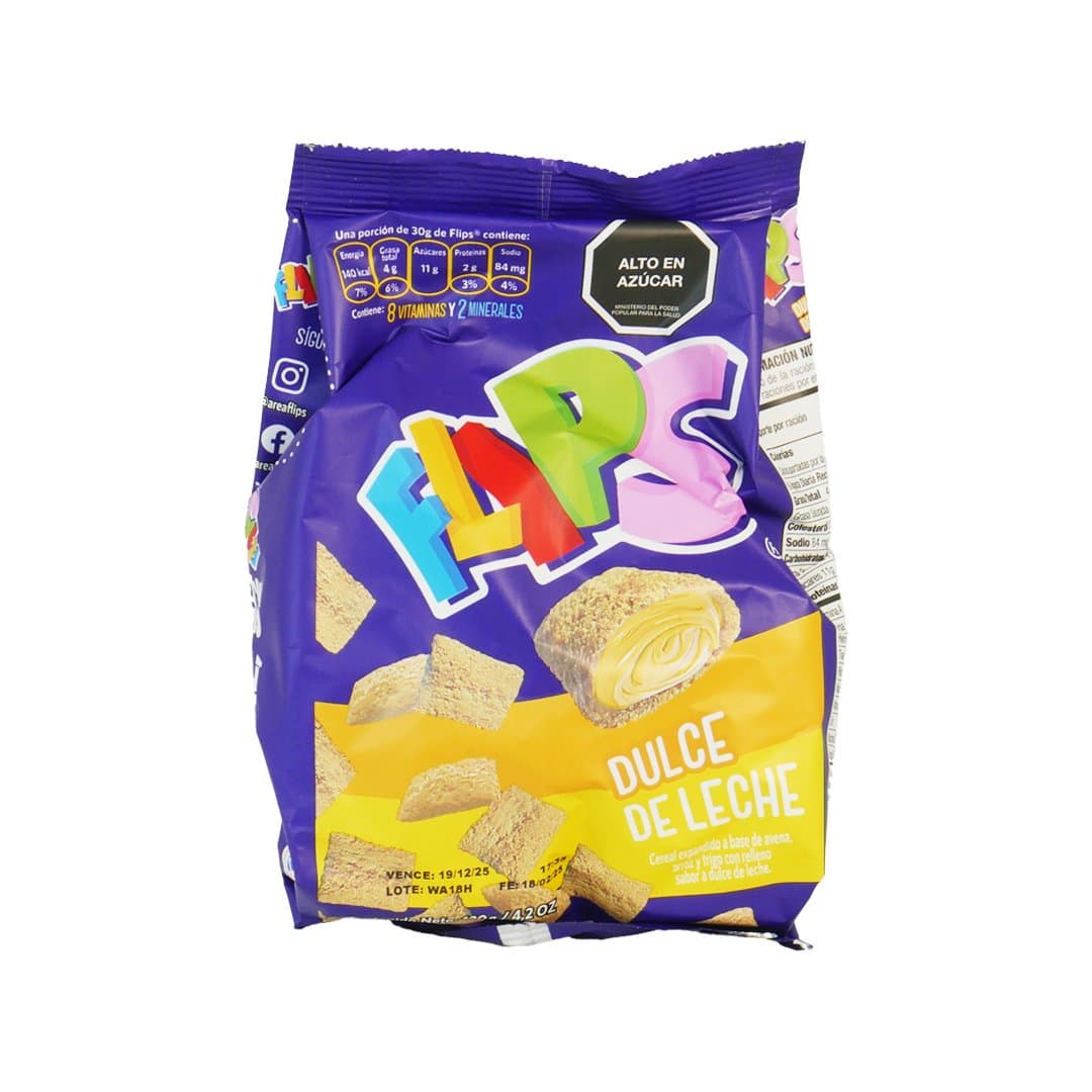 CEREAL DULCE DE LECHE BOLSA FLIPS 120GR foto