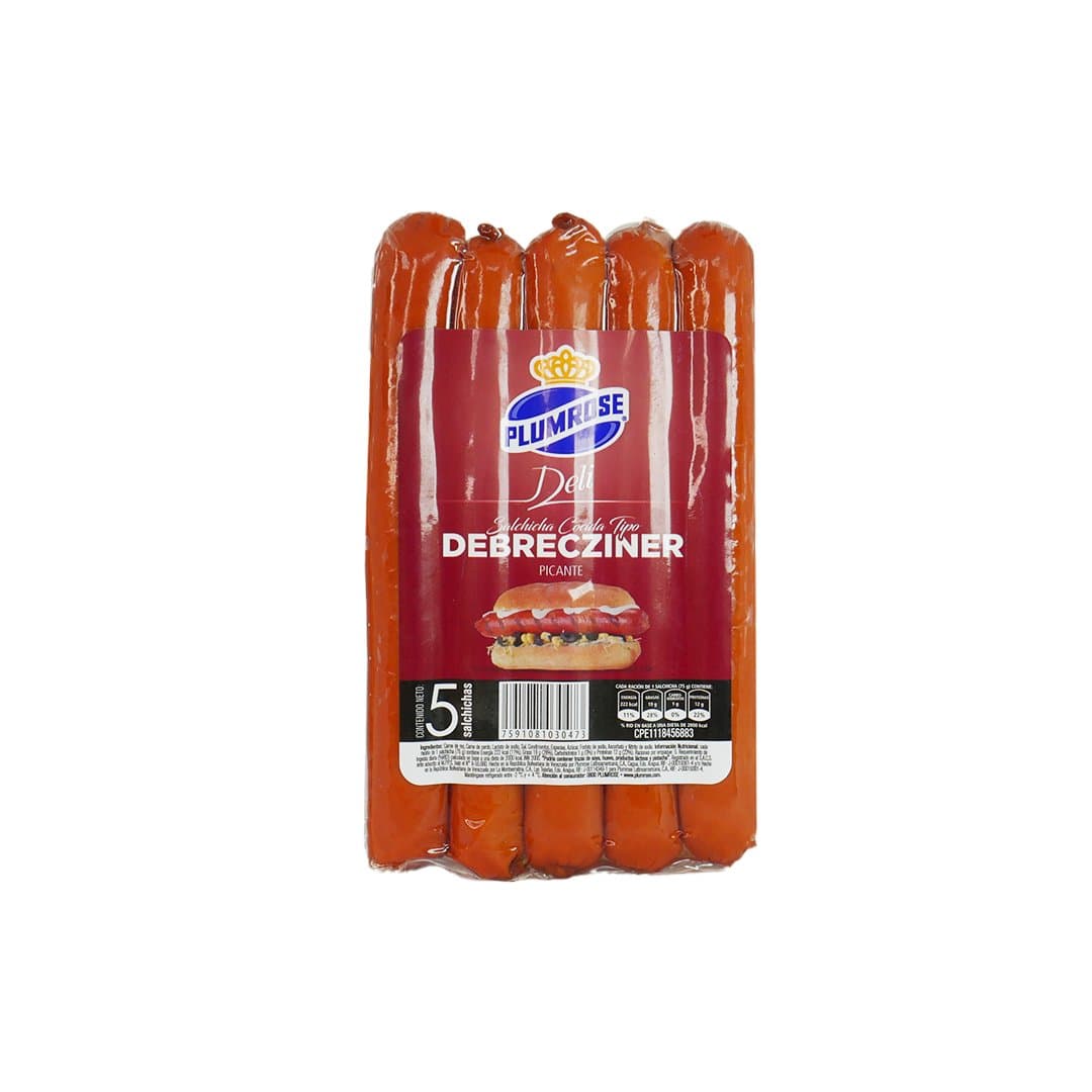 SALCHICHA COCIDA DEBRECZINER PLUMROSE 5UND foto
