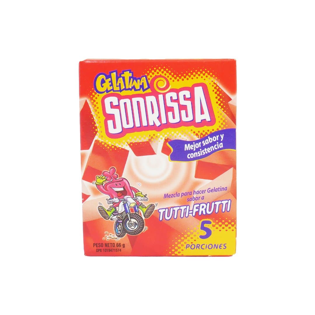 GELATINA SAB TUTTI FRUTTI SONRISSA 66GR foto