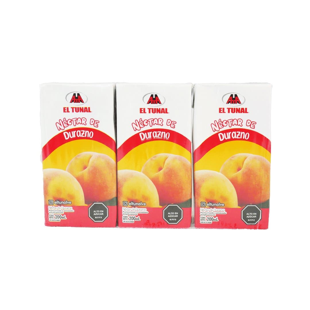 JUGO DE DURAZNO EL TUNAL 3X200ML foto