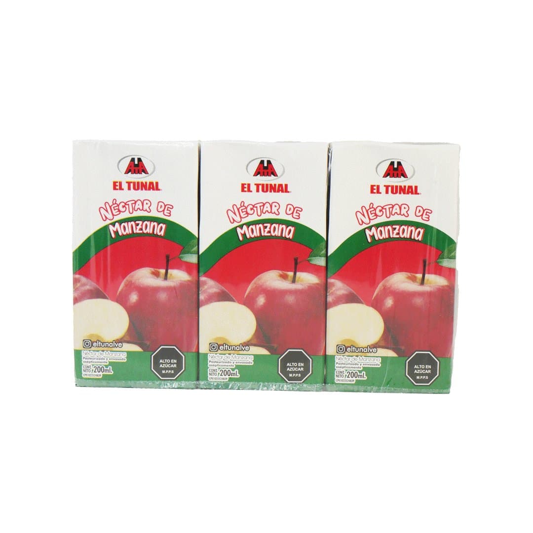 JUGO DE MANZANA EL TUNAL 3X200ML foto