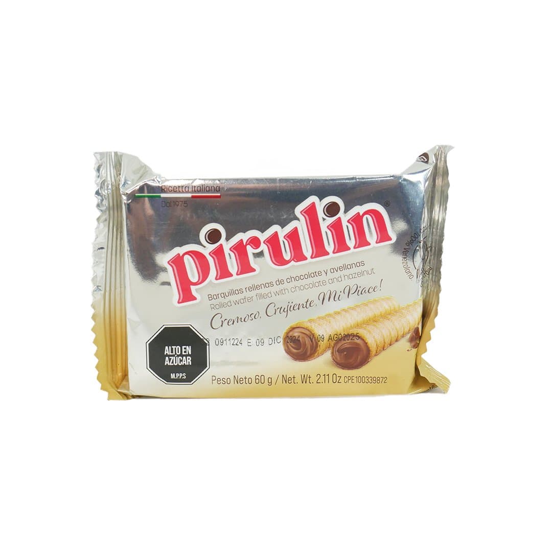 PIRULIN CHOCOLATE Y AVELLANA 60GR foto