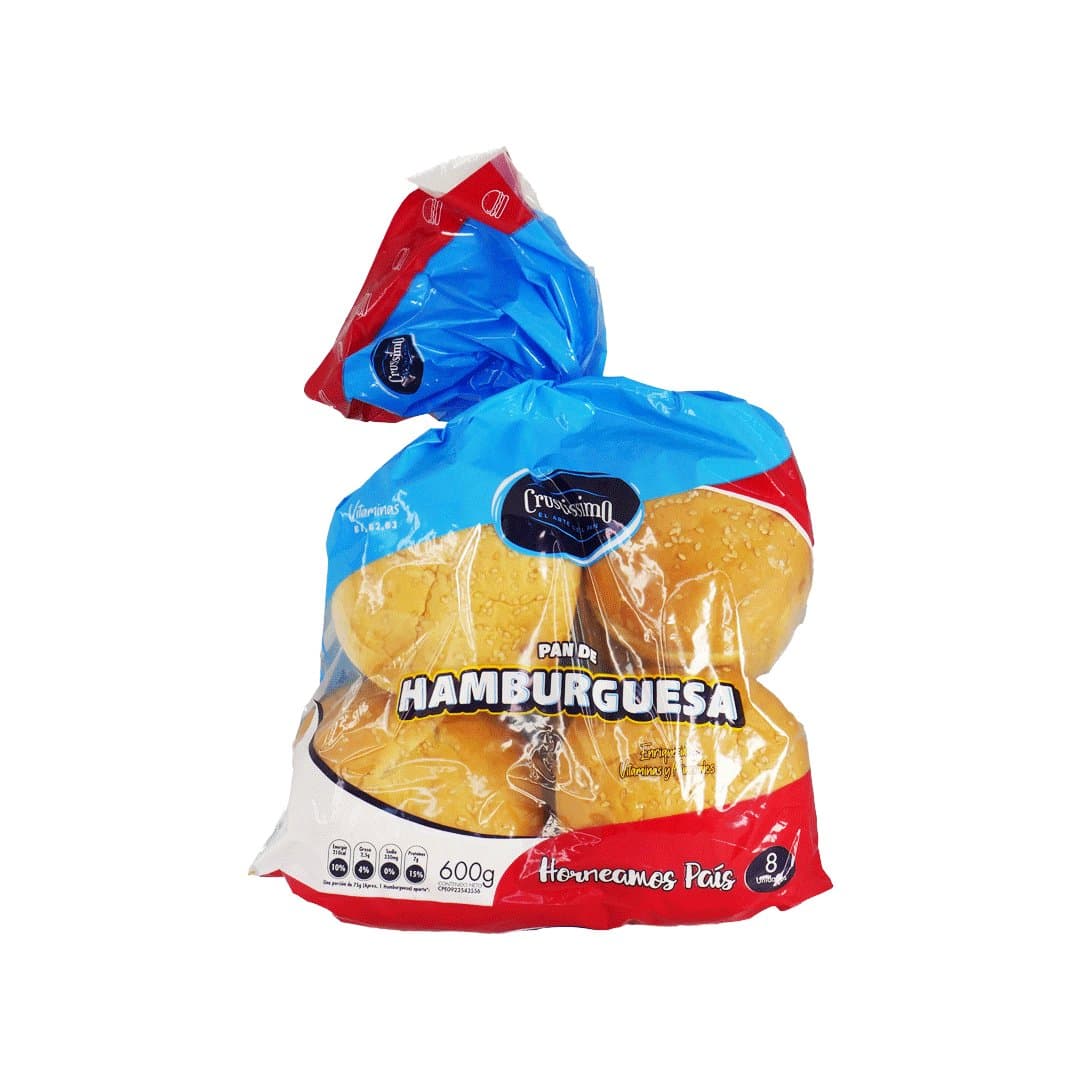 PAN HAMBURGUESA CRUSTISSIMO 600GR foto