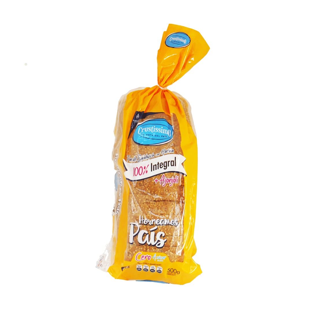 PAN INTEGRAL CON AJONJOLI CRUSTISSIMO 500GR foto