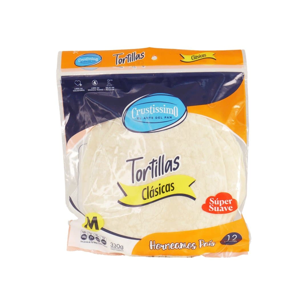 TORTILLA TRADICIONAL BLANCA CRUSTISSIMO 330GR foto