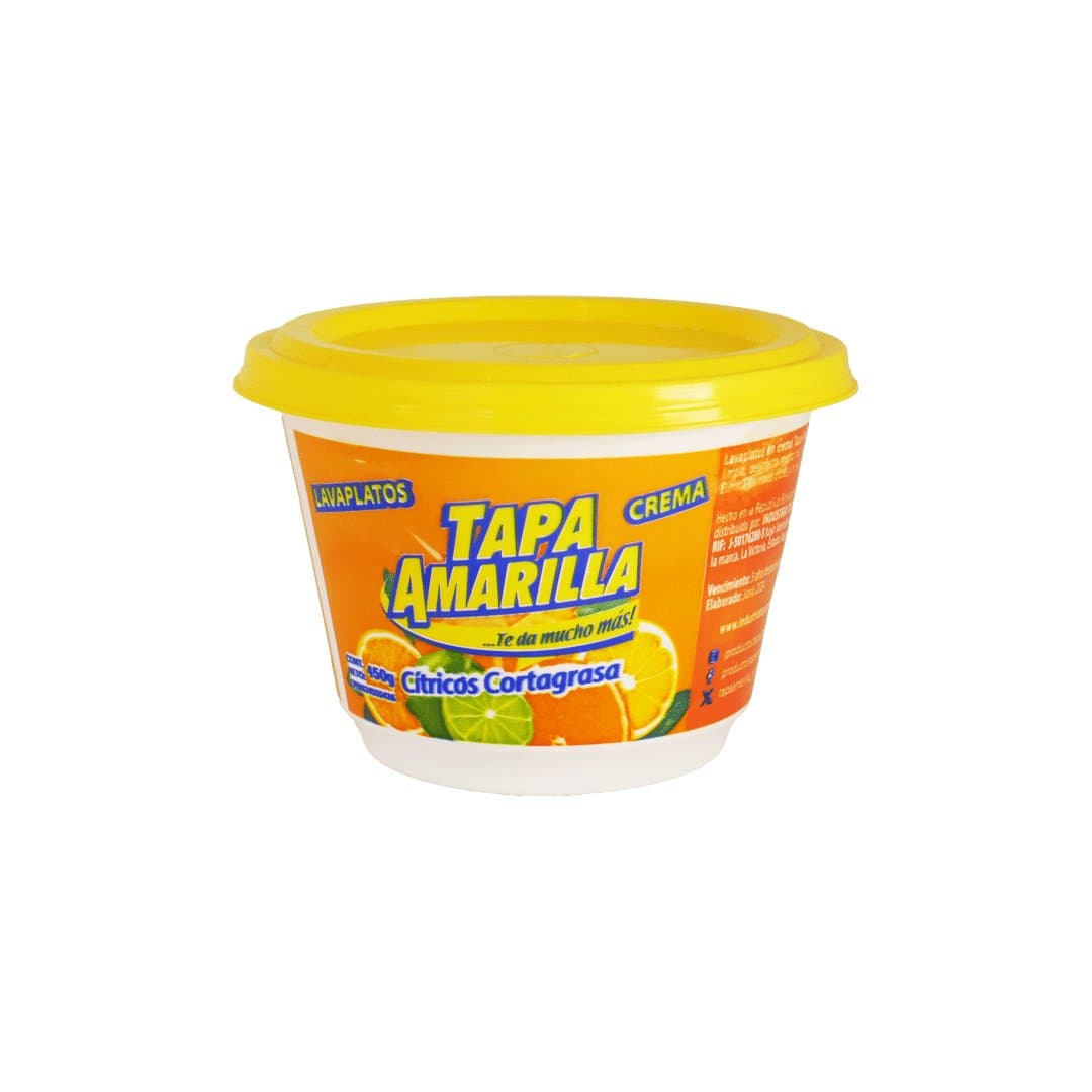 LAVAPLATOS CREMA NARANJA CITRICA TAPA AMARILLA 450 GR foto