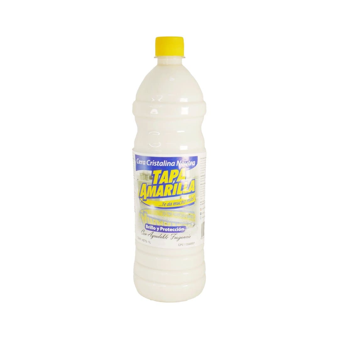 CERA CRISTALINA TAPA AMARILLA 1LT foto