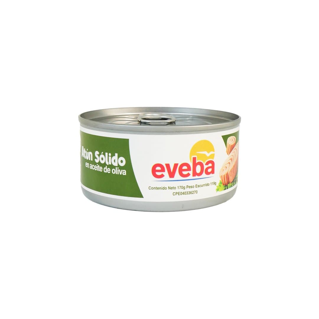 ATUN SOLIDO EN ACEITE DE OLIVA EVEBA 170GR foto