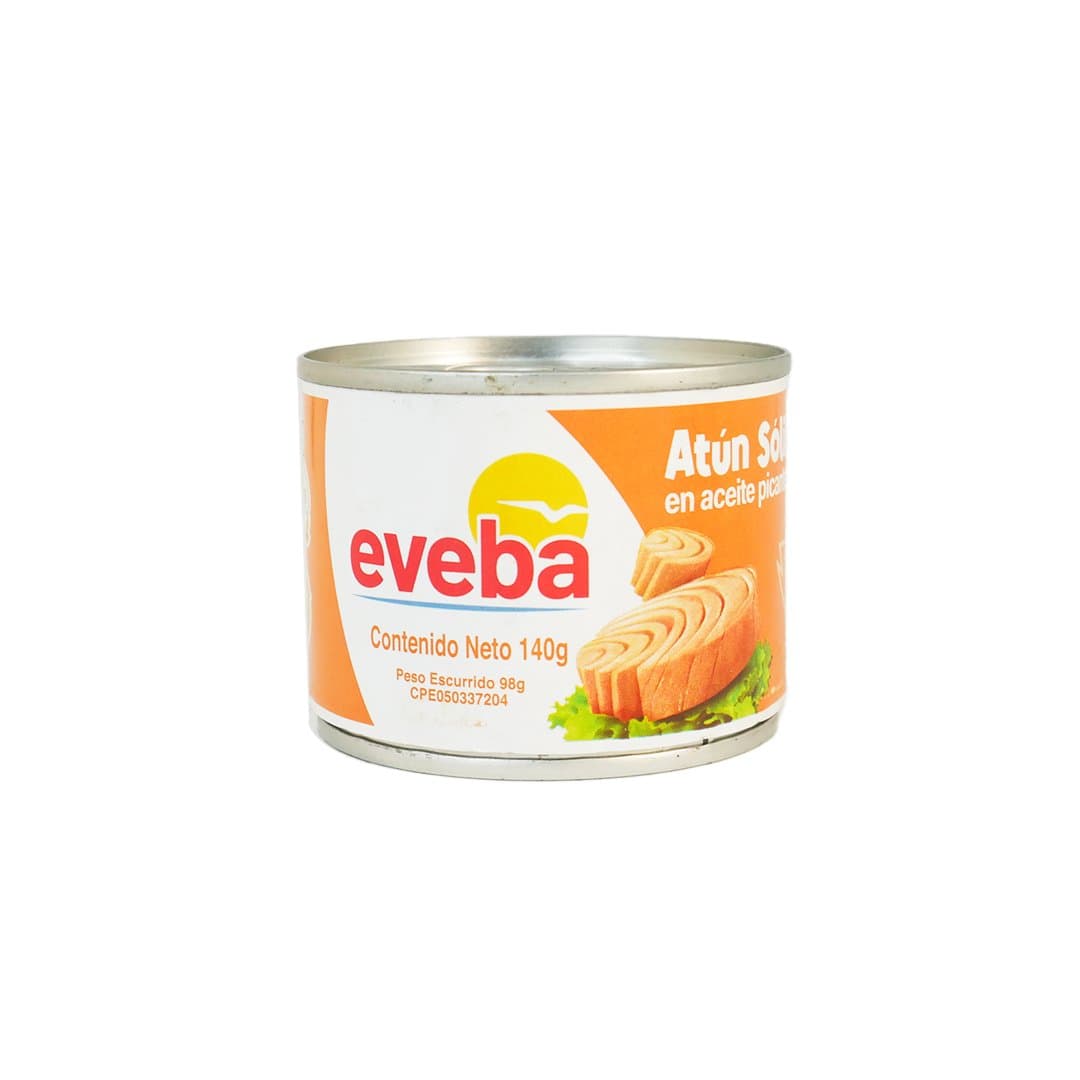 ATUN EN ACEITE PICANTE EVEBA 140 GR foto