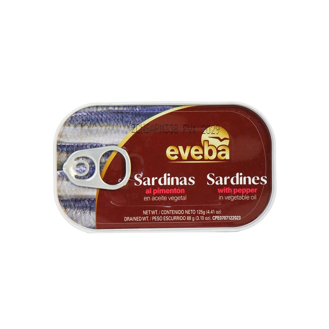 SARDINA EN ACEITE Y PIMENTON EVEBA 125GR foto