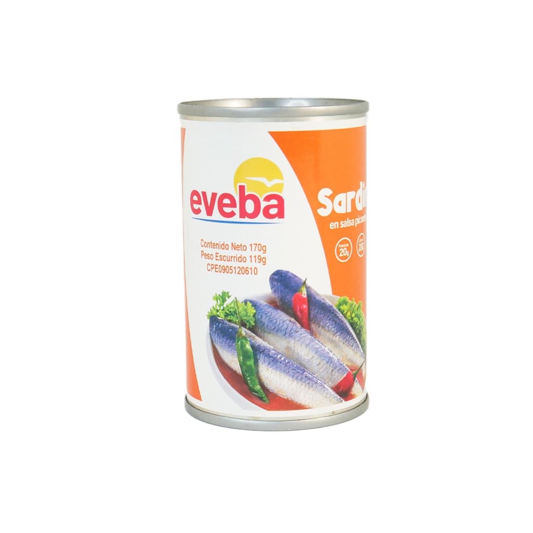 SARDINAS  EN SALSA PICANTE EVEBA 170GR foto