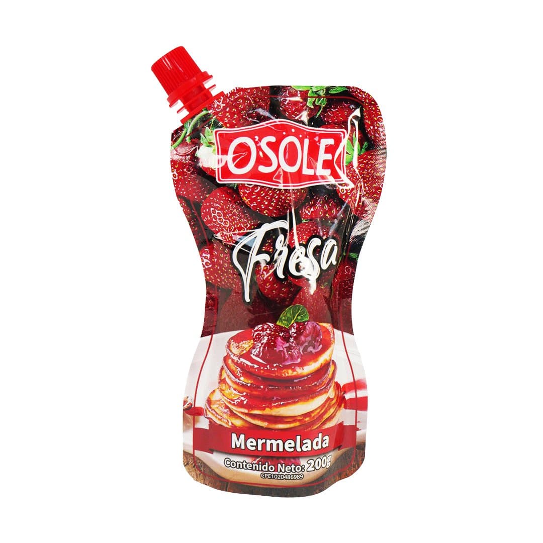 MERMELADA DE FRESA OSOLE 200 GR foto