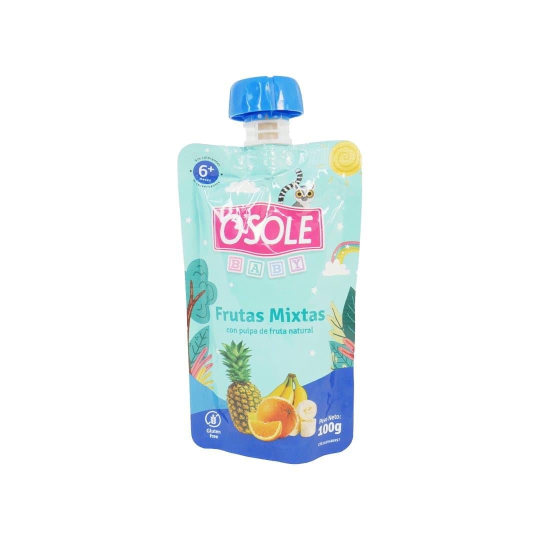 COMPOTA FRUTAS MIXTAS POUCH OSOLE 100GR foto