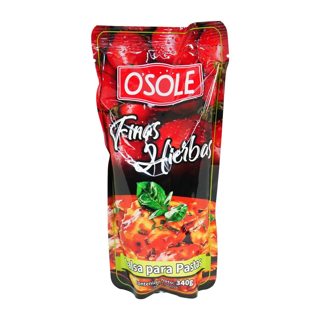 SALSA PARA PASTA FINAS HIERBA OSOLE 340GR foto