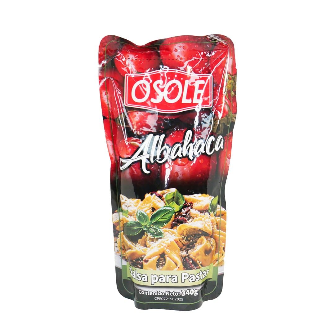 SALSA PARA PASTA CON ALBAHACA OSOLE 340GR foto