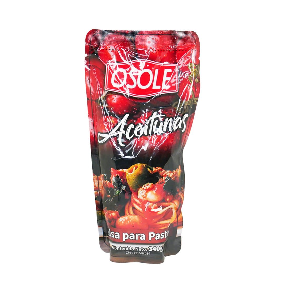 SALSA PARA PASTAS CON ACEITUNAS OSOLE 340GR foto