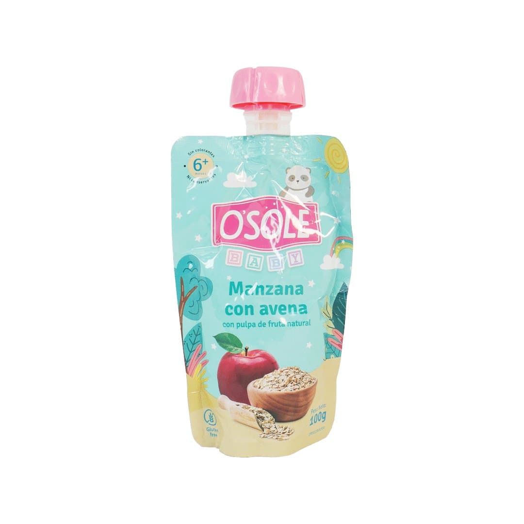 COMPOTA DE MANZANA CON AVENA POUCH OSOLE 100GR foto
