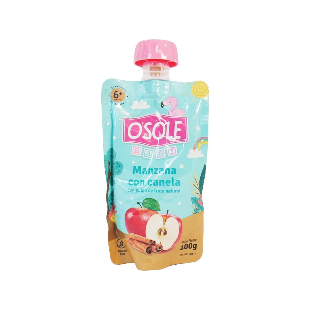 COMPOTA DE MANZANA CON CANELA POUCH OSOLE 100GR foto