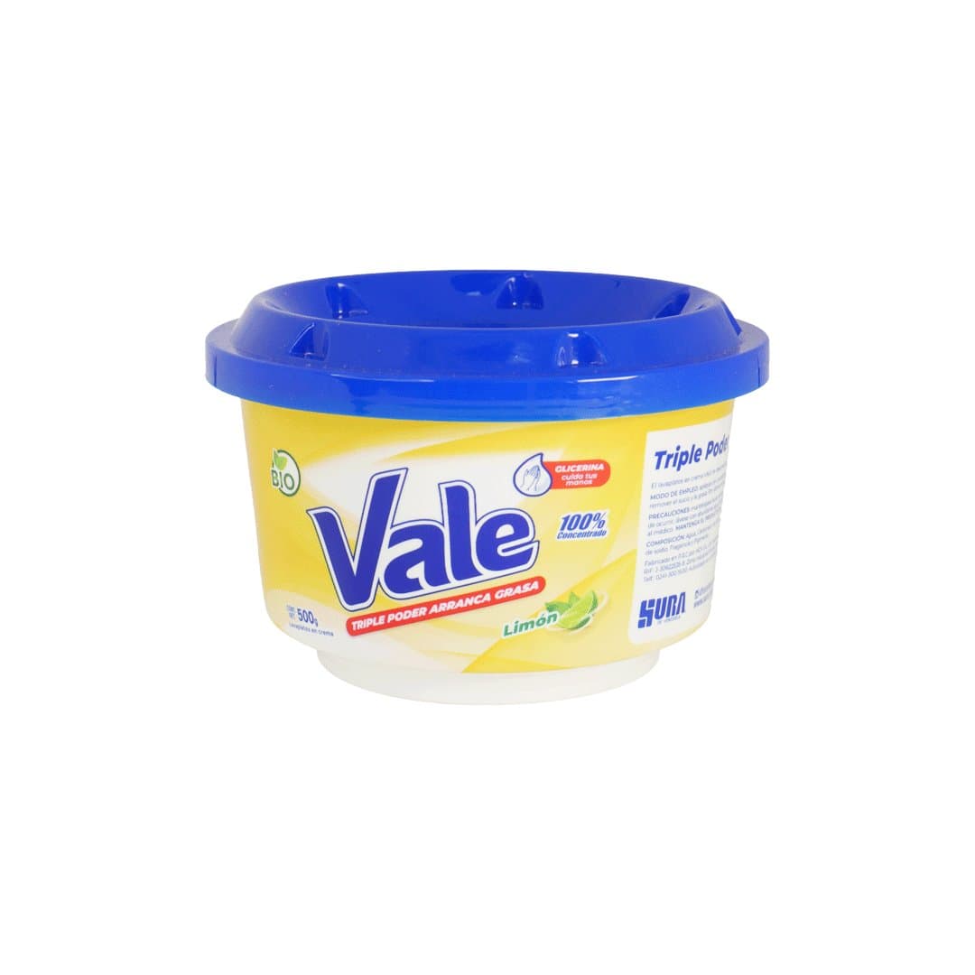 LAVAPLATO EN CREMA LIMON VALE 500GR foto