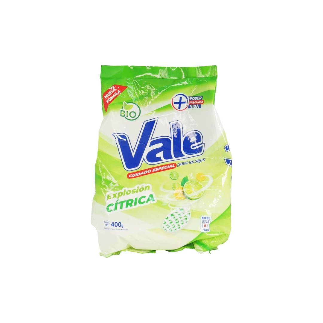 DETERGENTE EN POLVO EXPLOSION CITRICA VALE 400GR foto