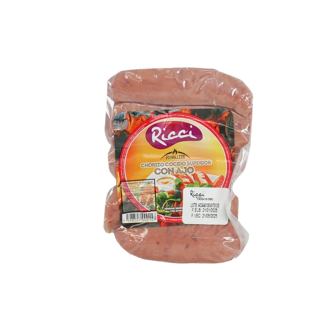 CHORIZO SUPERIOR CON AJO RICCI 300GR foto