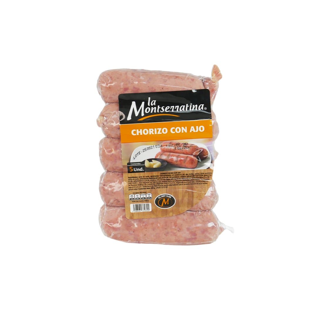 CHORIZO CON AJO LA MONTSERRATINA 5UND foto