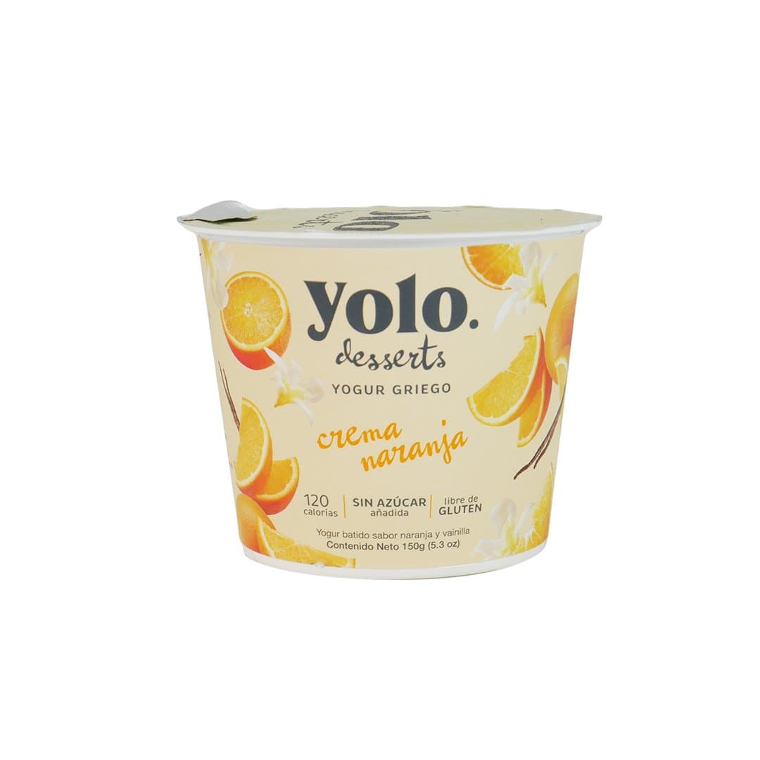 YOGURT GRIEGO CREMA DE NARANJA YOLO 150GR foto