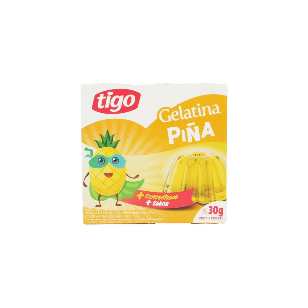 GELATINA SABOR PIÑA TIGO 30GR foto