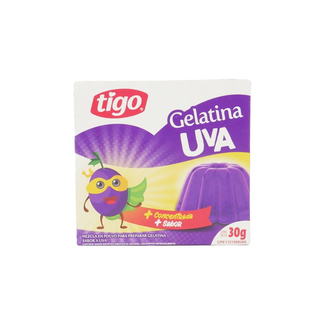 GELATINA SABOR UVA TIGO 30GR foto