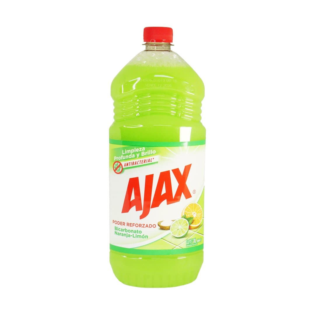 LIMPIADOR MULTISUPERFICIE BICARBONATO LIMON Y NARANJA AJAX 1LT foto