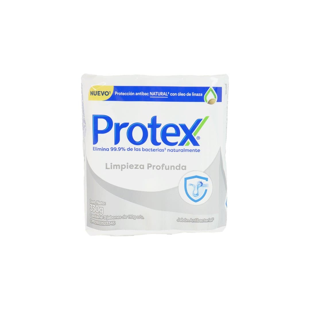JABON LIMPIEZA PROFUNDA PROTEX 3X110GR foto