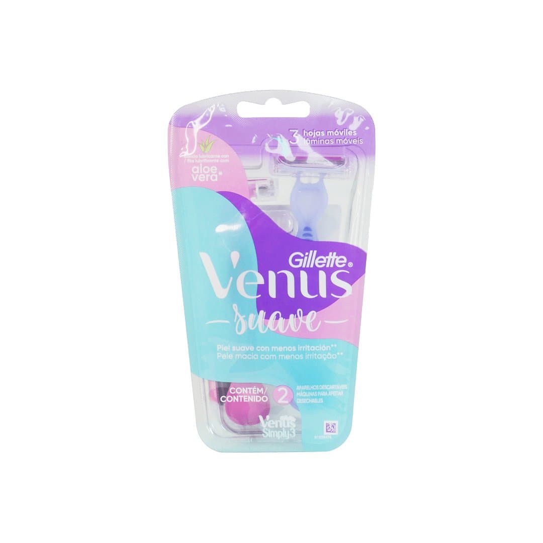 AFEITADORA SUAVE VENUS GILLETE 3HOJX2UND foto