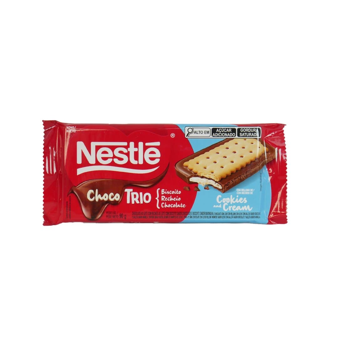 GALLETA CUBIERTA C/CHOCOLATE RELL VAINILLA CHOCOTRIO 90GR foto